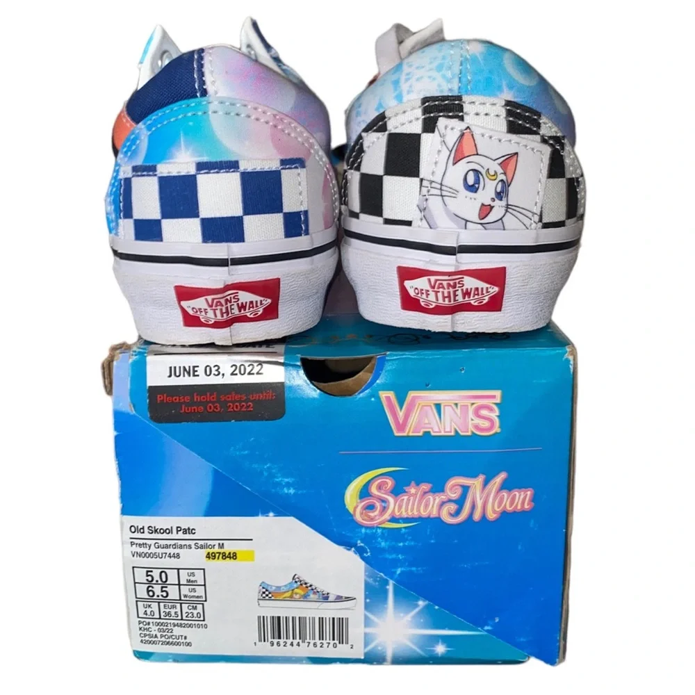 Vans Old skool Sailor Moon Patch Work Pretty Guardian Sneakers 100% Authentic‎